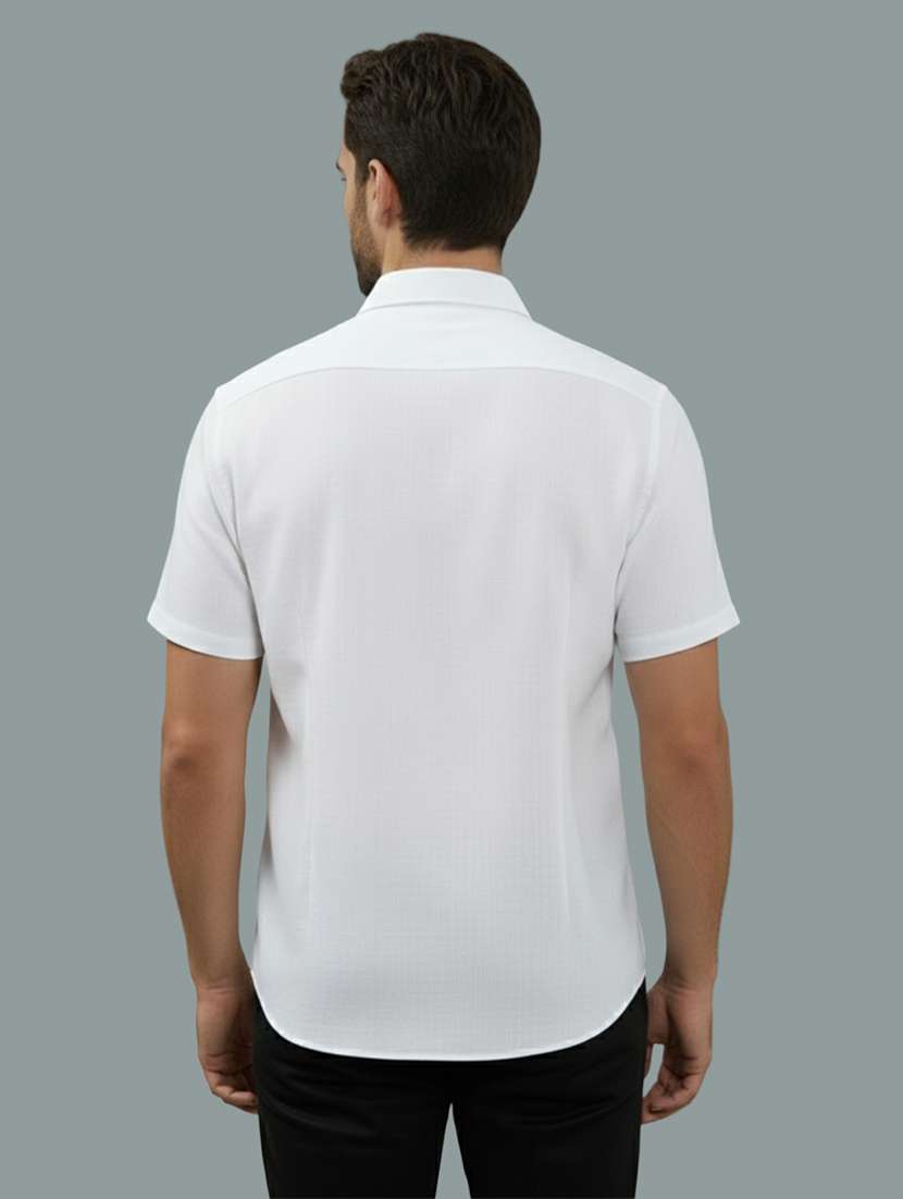 men solid short sleeve regular fit casual shirt - 22326963 -  Standard Image - 2
