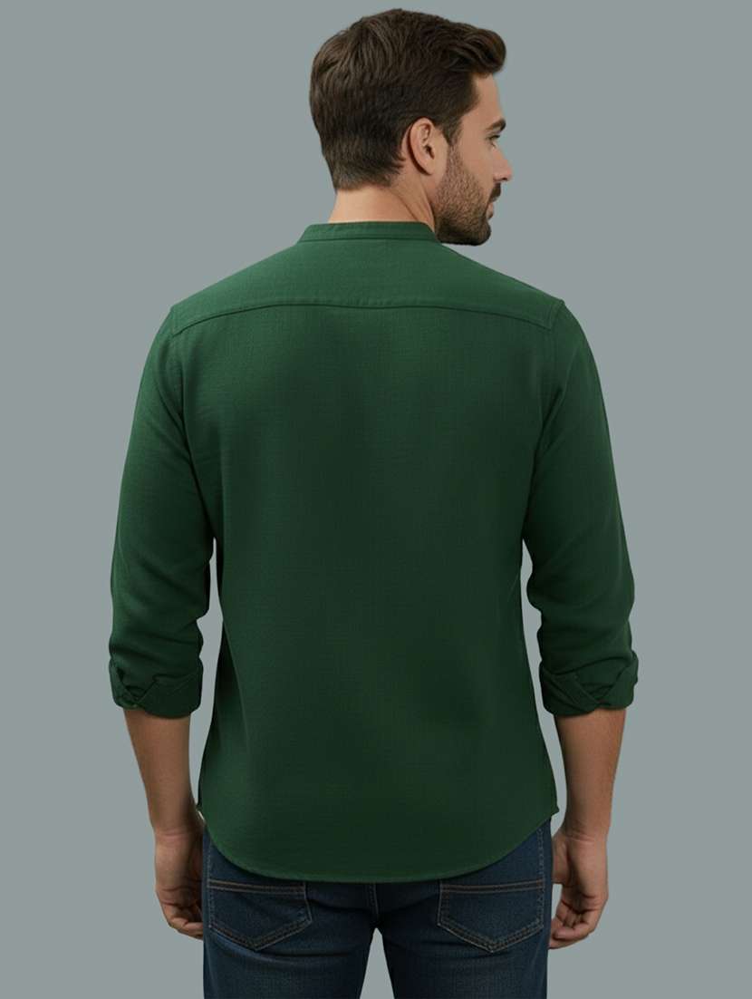 men solid long sleeve regular fit casual shirt - 22327077 -  Standard Image - 2