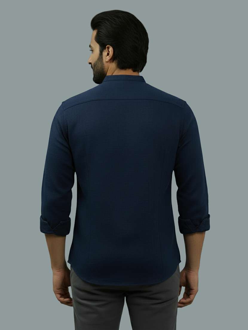 men solid long sleeve regular fit casual shirt - 22327089 -  Standard Image - 2