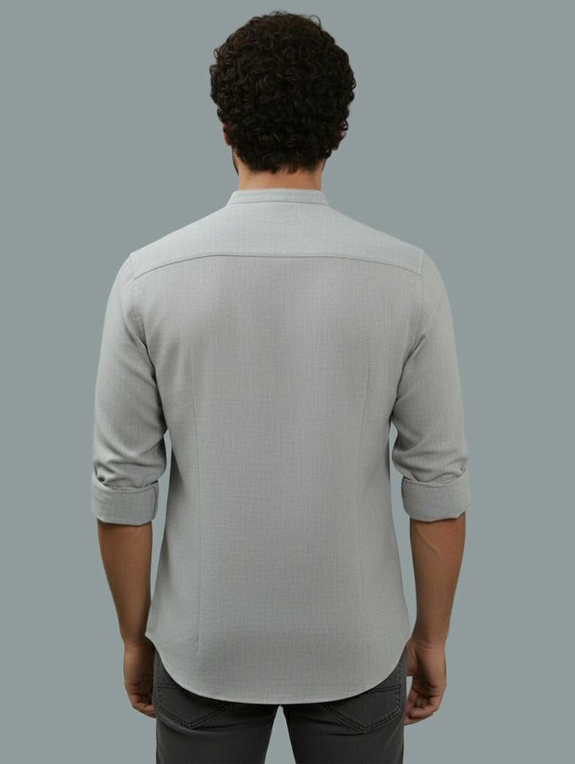 men solid long sleeve regular fit casual shirt - 22327108 -  Standard Image - 2