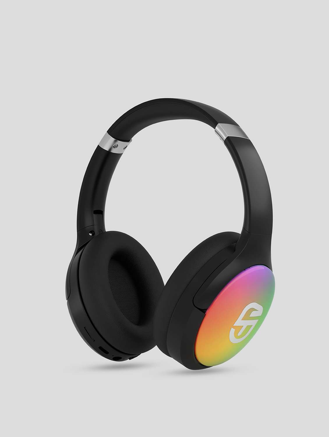 snapup snaphead glow over the head headphone (electric black)