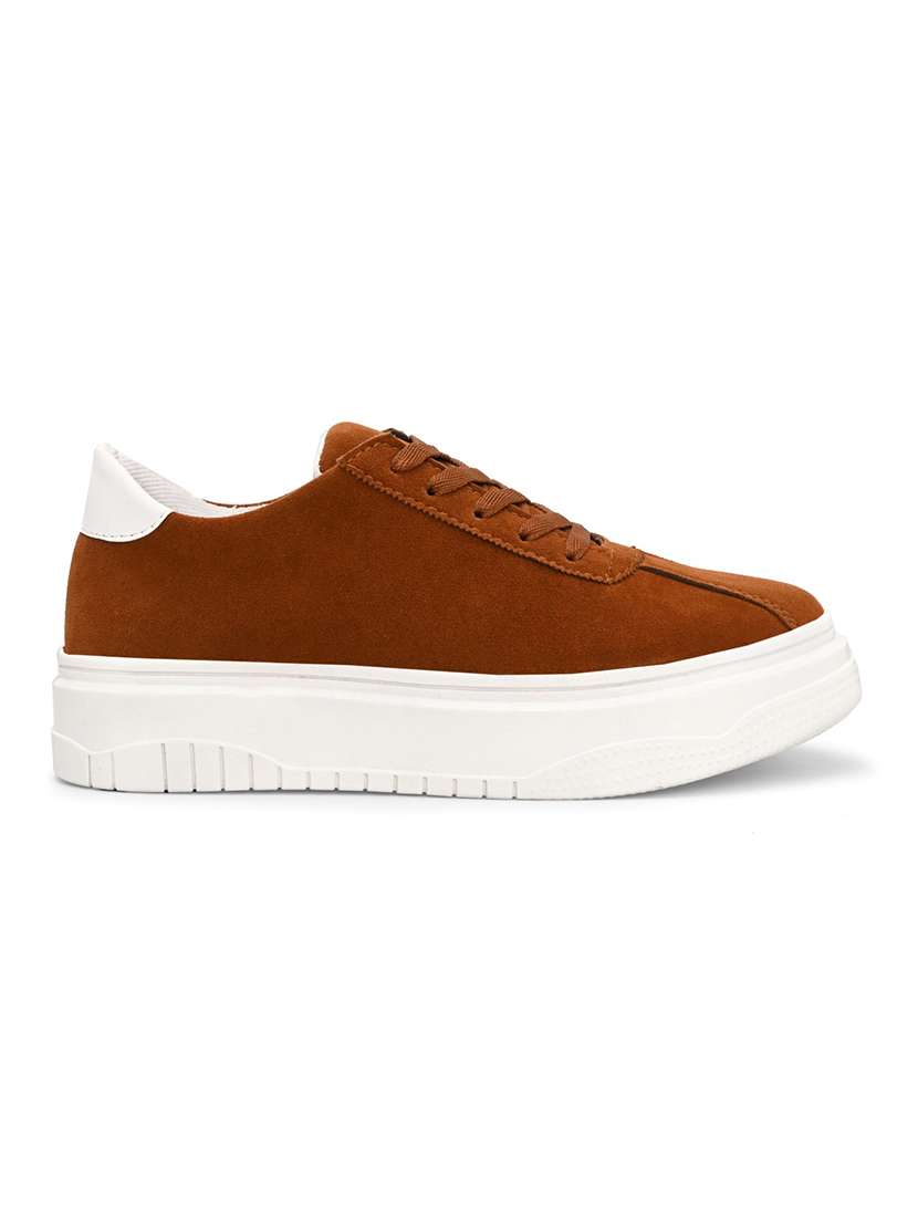men rust lace up sneaker - 22327570 -  Standard Image - 2