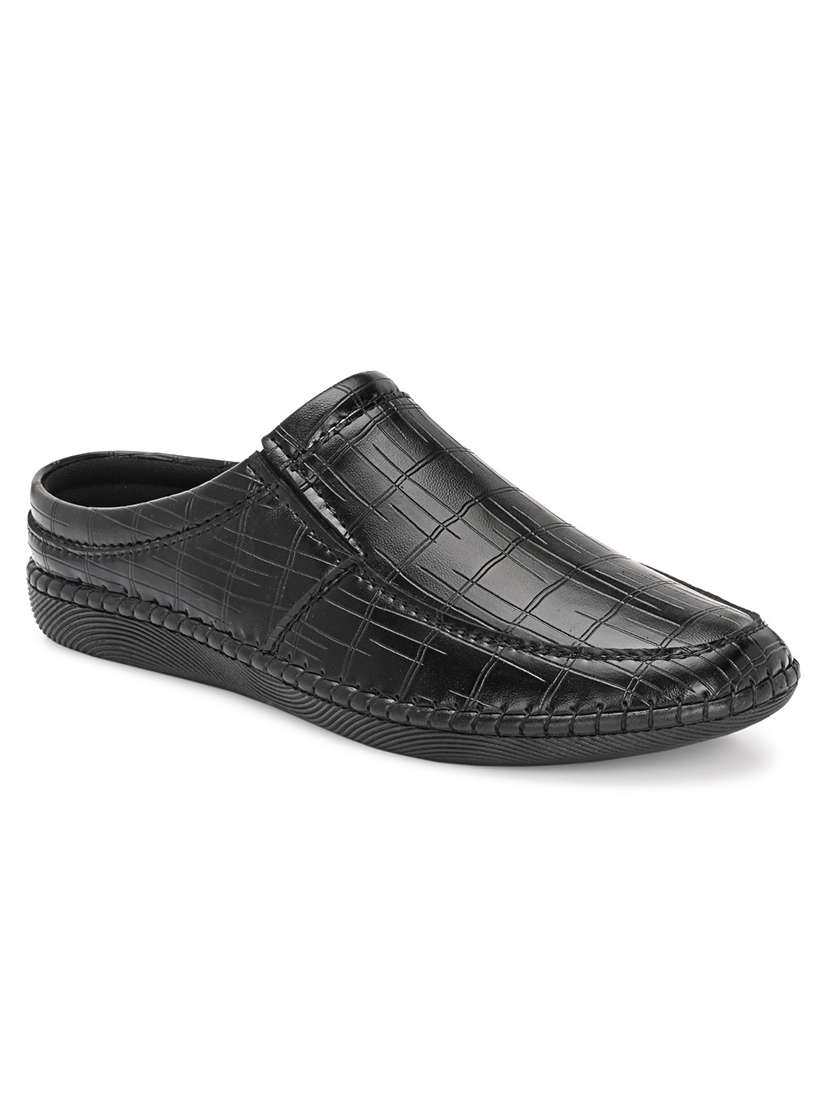 men black slip on formal shoes - 22327575 -  Standard Image - 2
