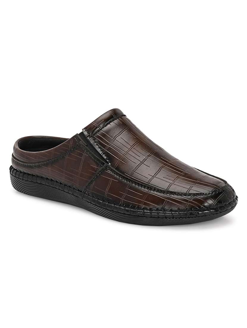 men brown slip on formal shoes - 22327576 -  Standard Image - 2