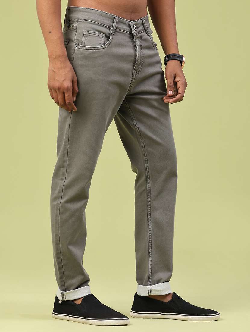 men plain mid rise full length jeans - 22328007 -  Standard Image - 2
