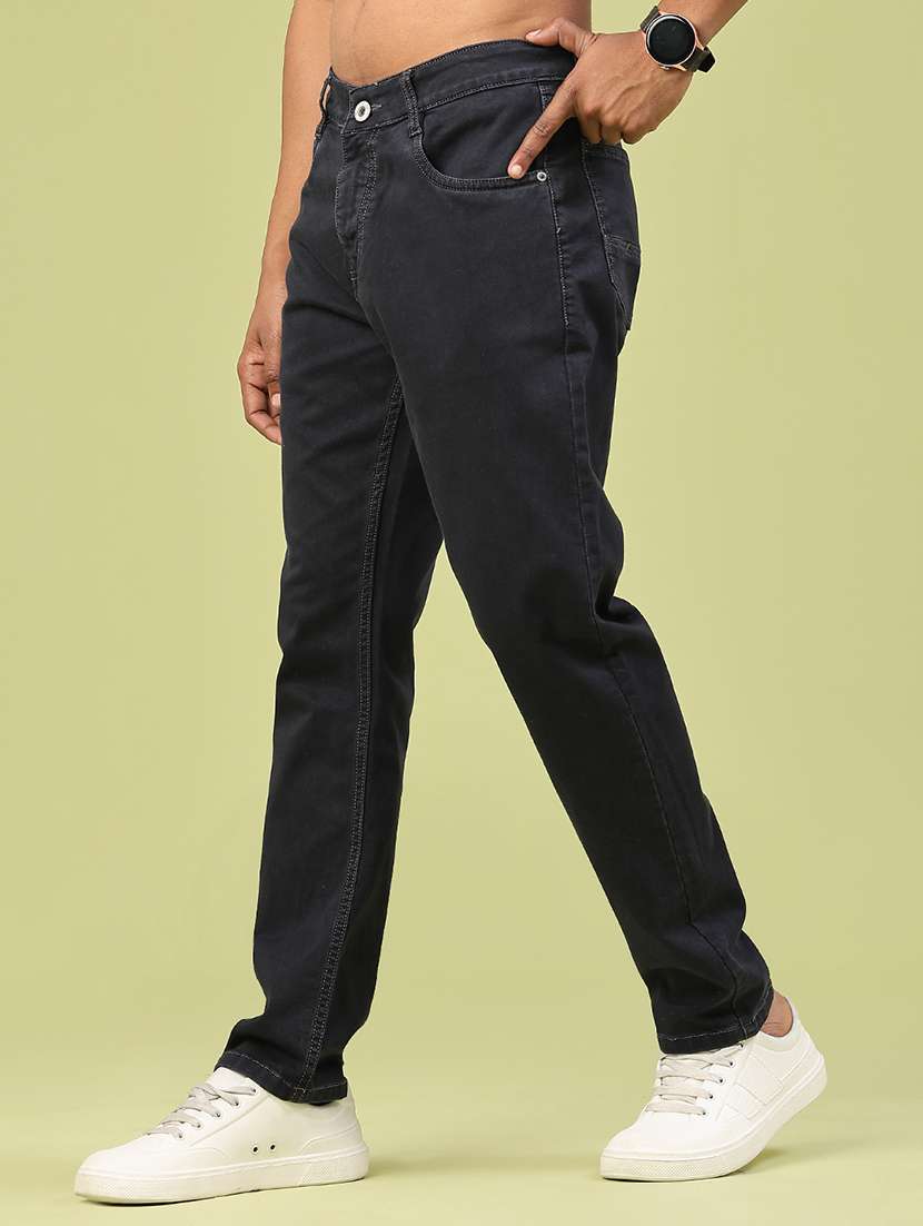 men plain mid rise full length jeans - 22328008 -  Standard Image - 2