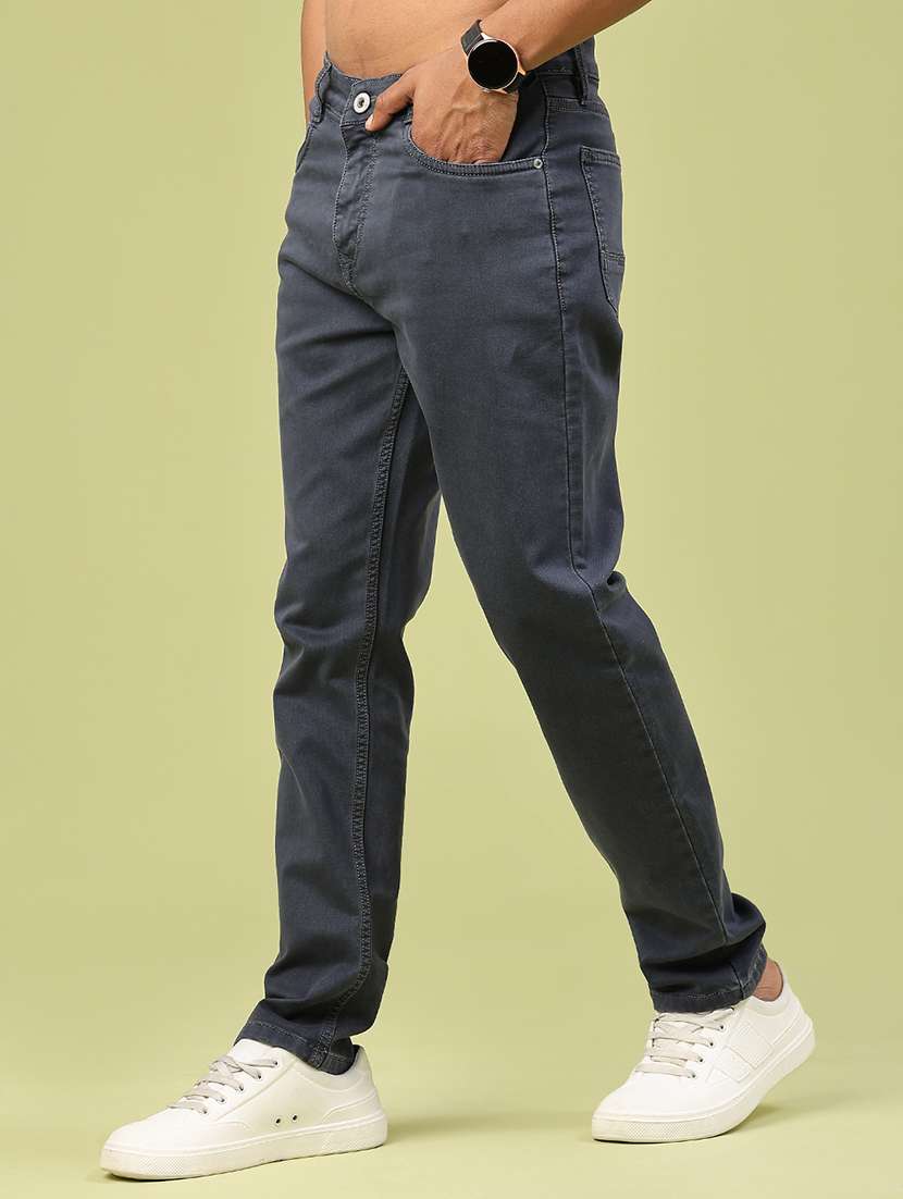 men plain mid rise full length jeans - 22328009 -  Standard Image - 2