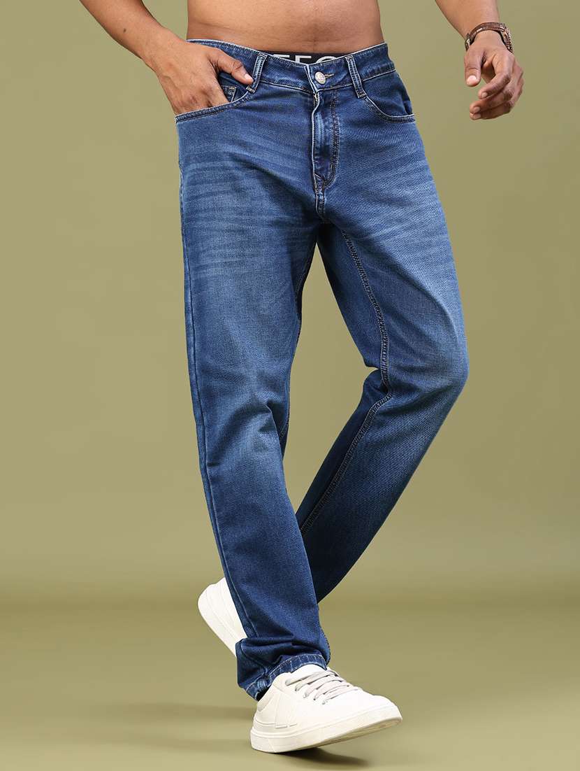 men washed mid rise full length jeans - 22328015 -  Standard Image - 2