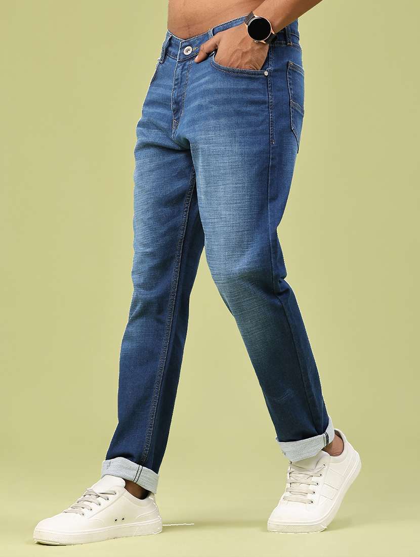 men washed mid rise full length jeans - 22328016 -  Standard Image - 2