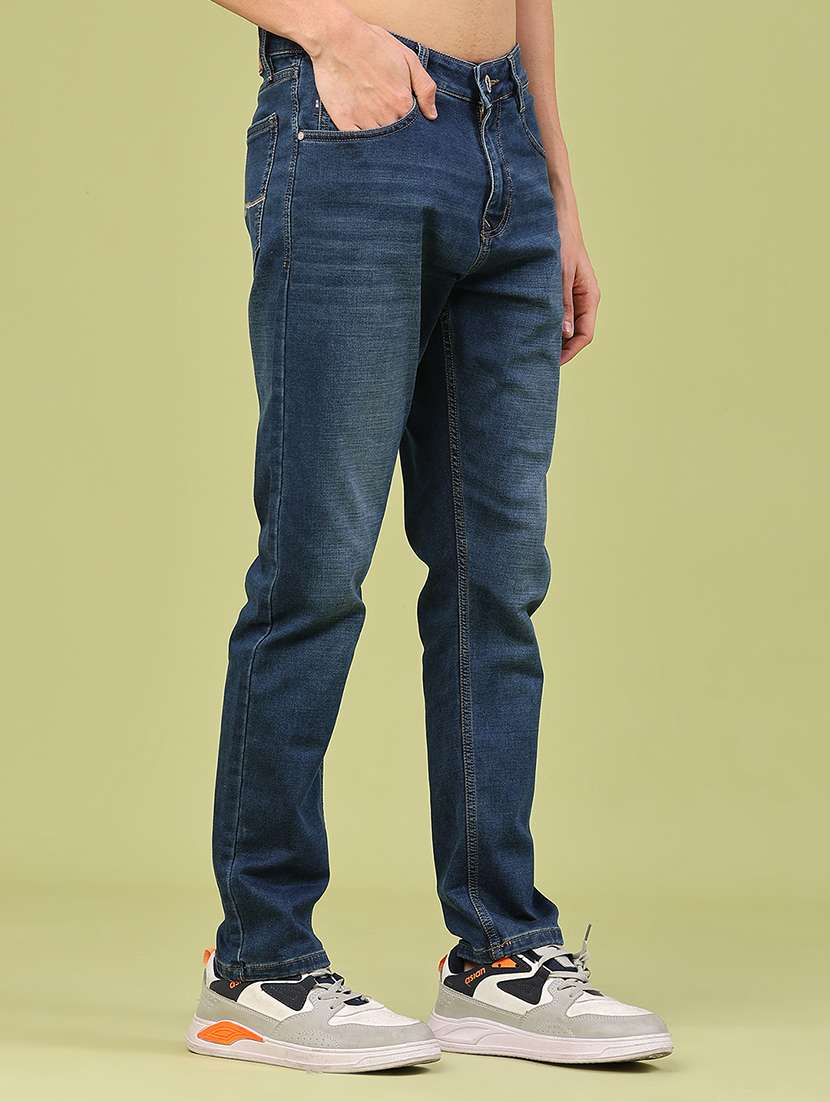 men washed mid rise full length jeans - 22328019 -  Standard Image - 2