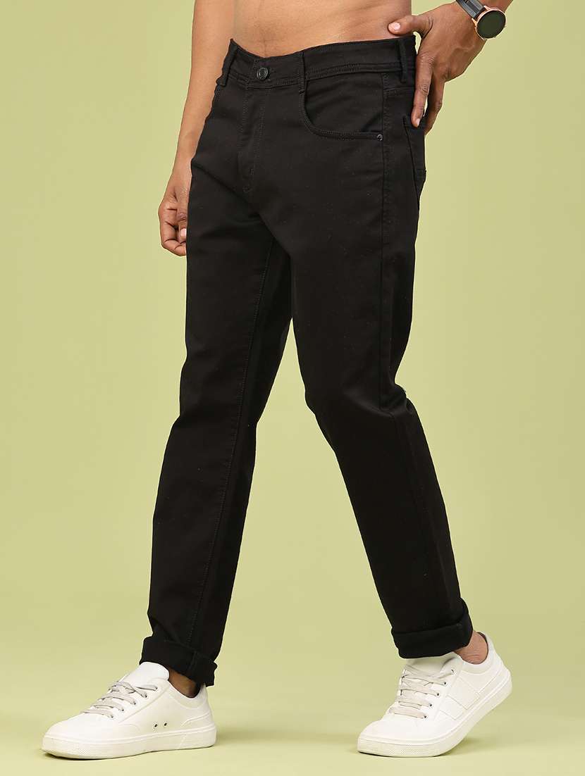 men plain mid rise full length jeans - 22328026 -  Standard Image - 2