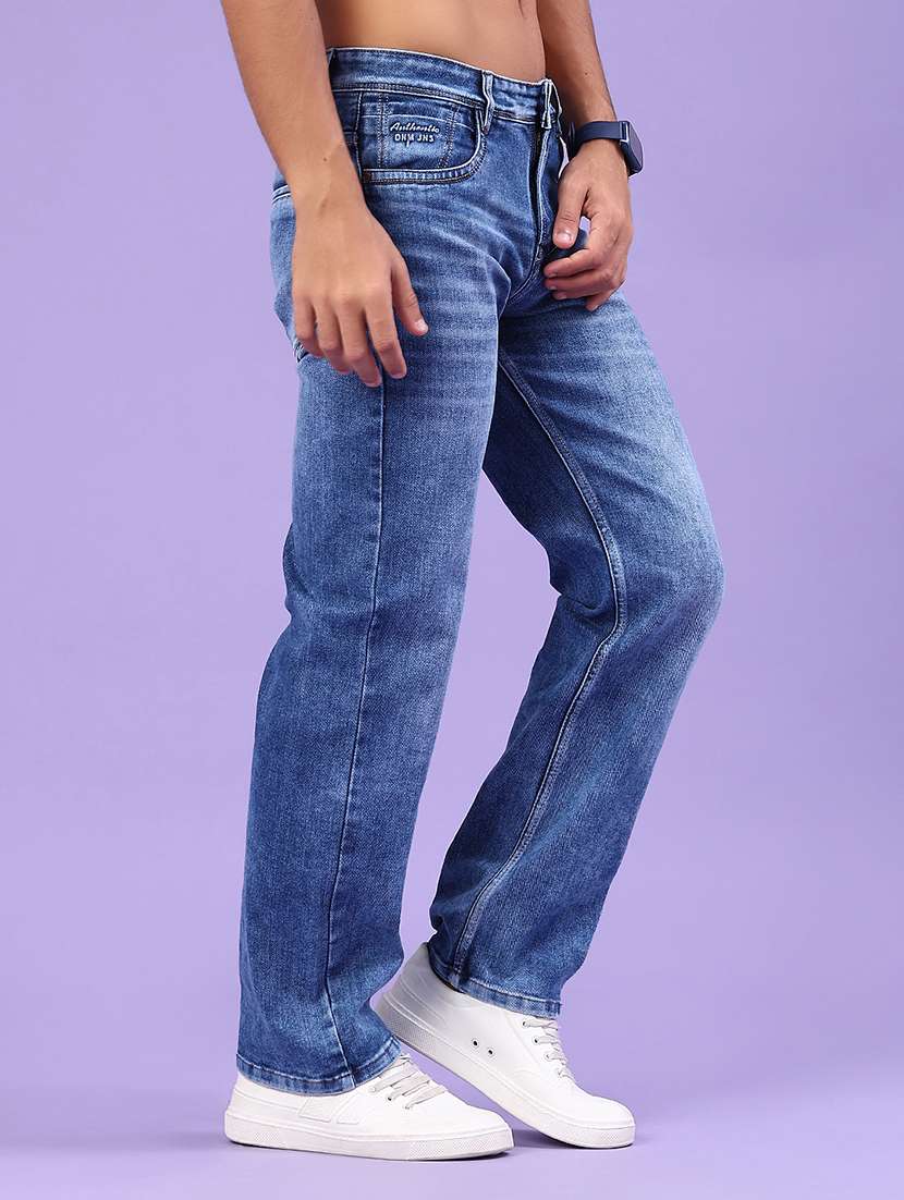 men washed mid rise full length jeans - 22328031 -  Standard Image - 2