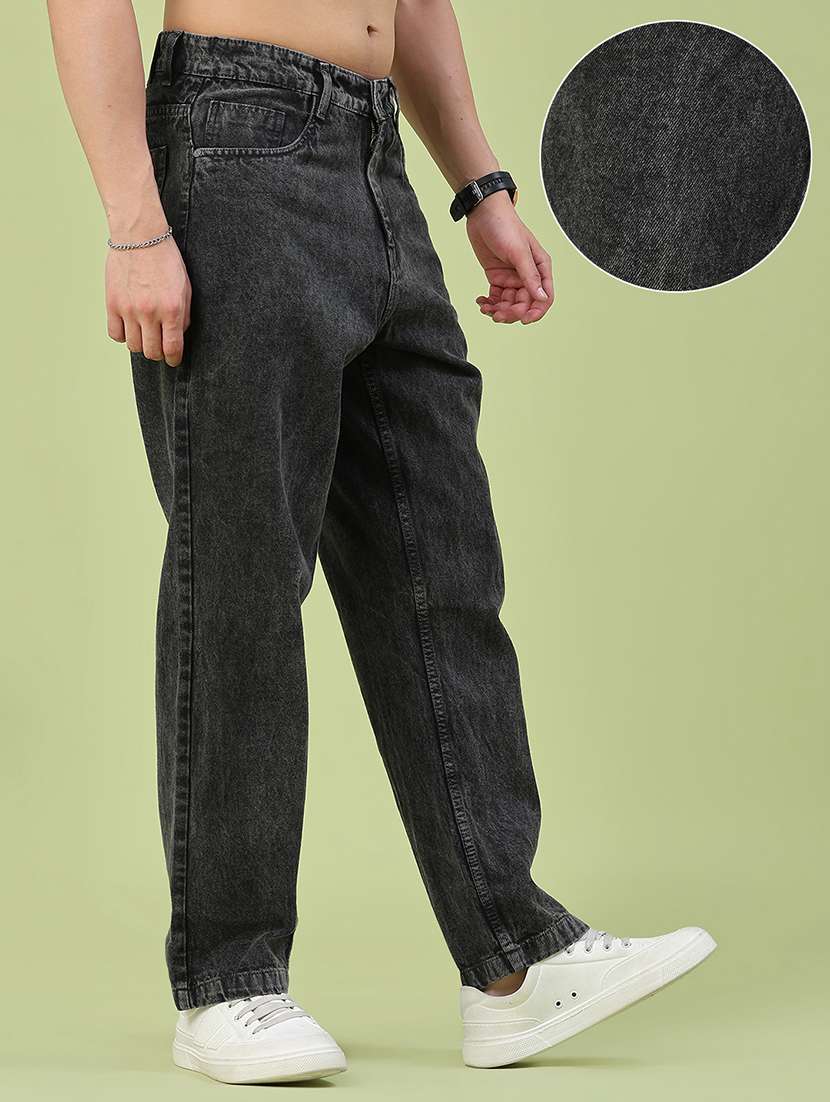 men washed mid rise full length relaxed fit jeans - 22328037 -  Standard Image - 2