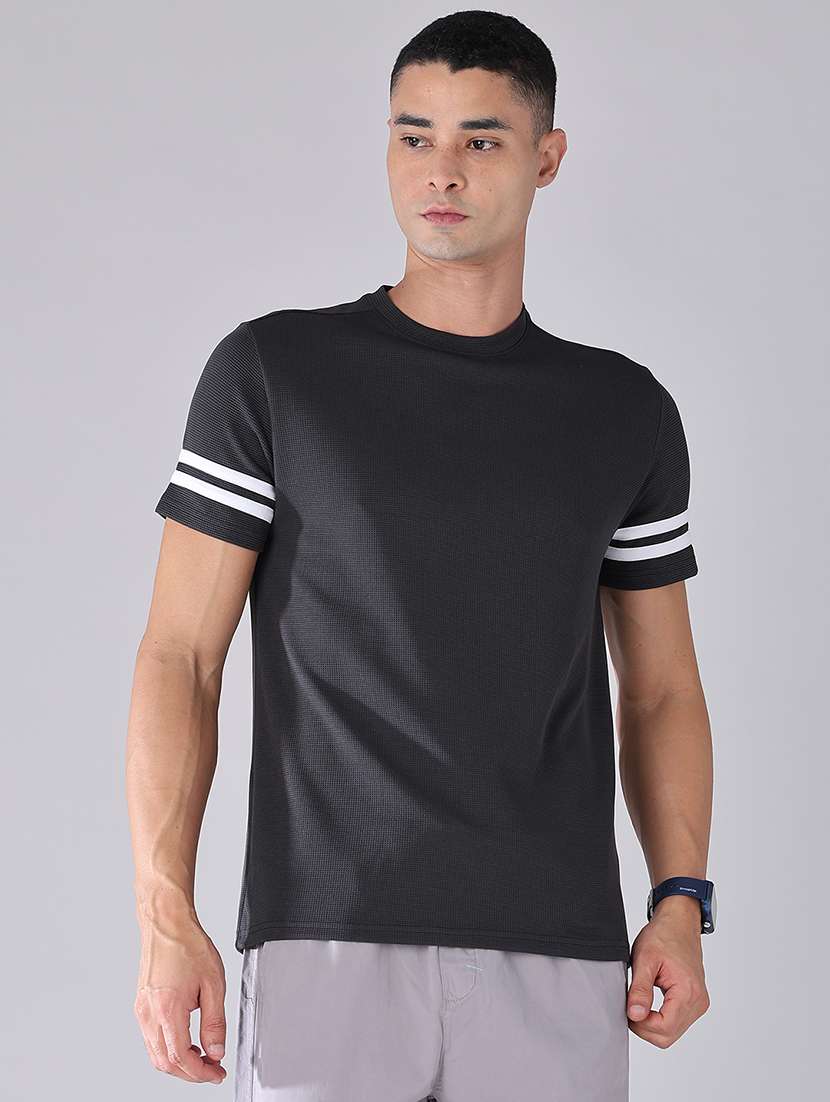men taped short sleeves regular fit t-shirt - 22328222 -  Standard Image - 2