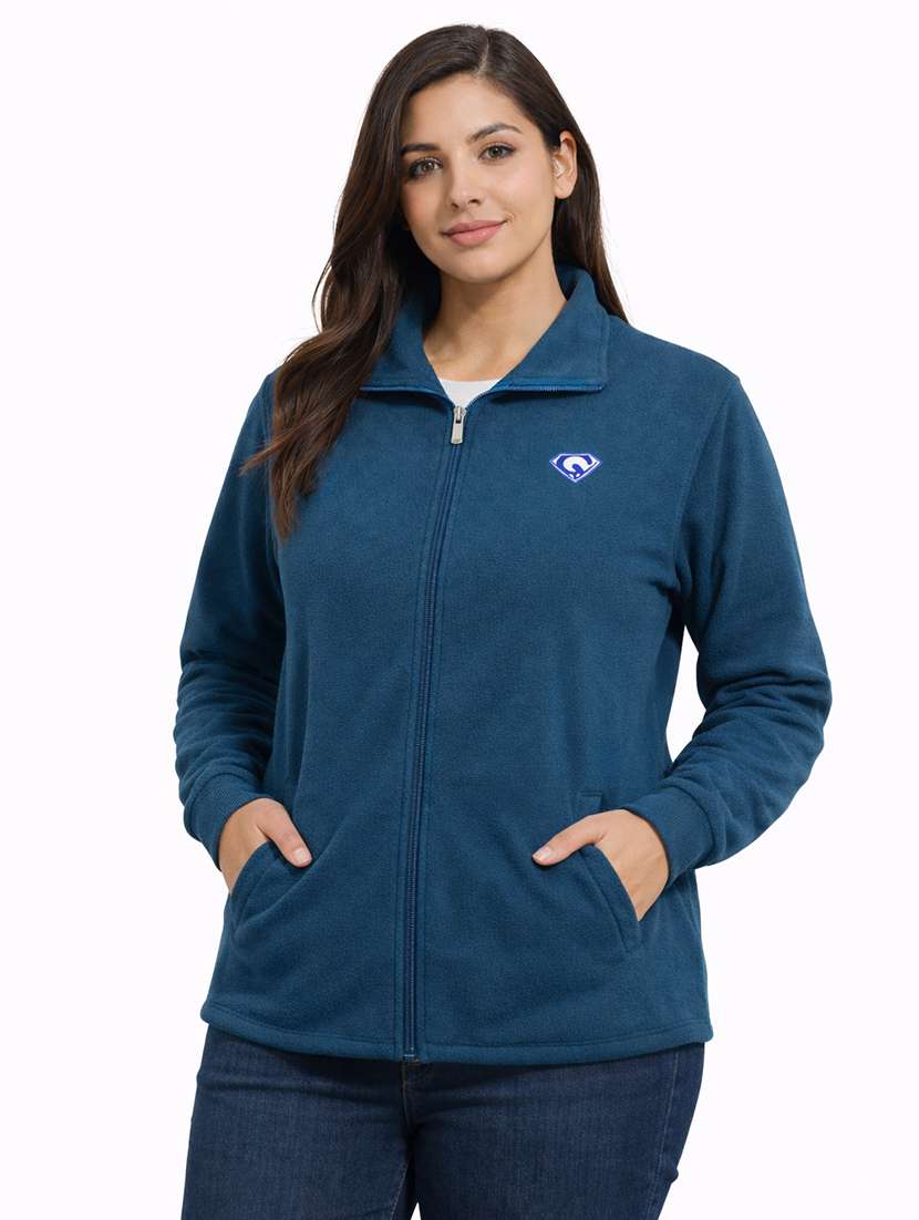 women solid long sleeve regular jacket - 22328556 -  Standard Image - 2