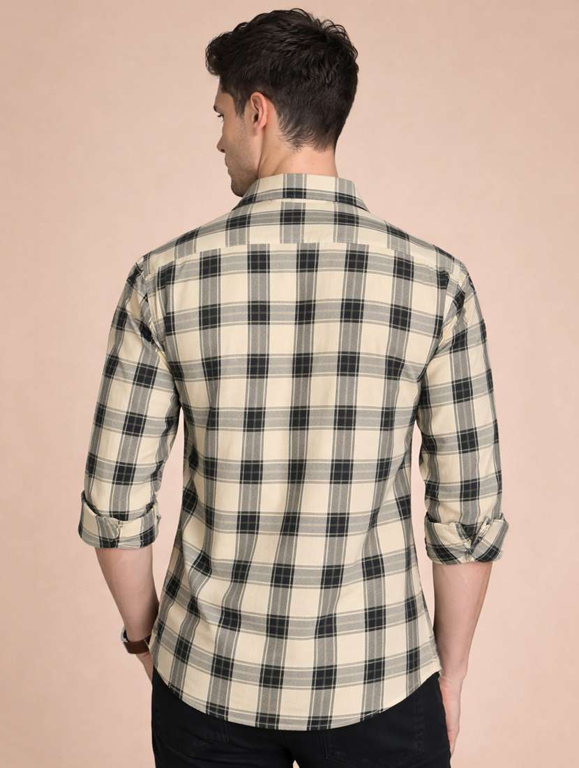men checkered long sleeve regular fit casual shirt - 22328577 -  Standard Image - 2