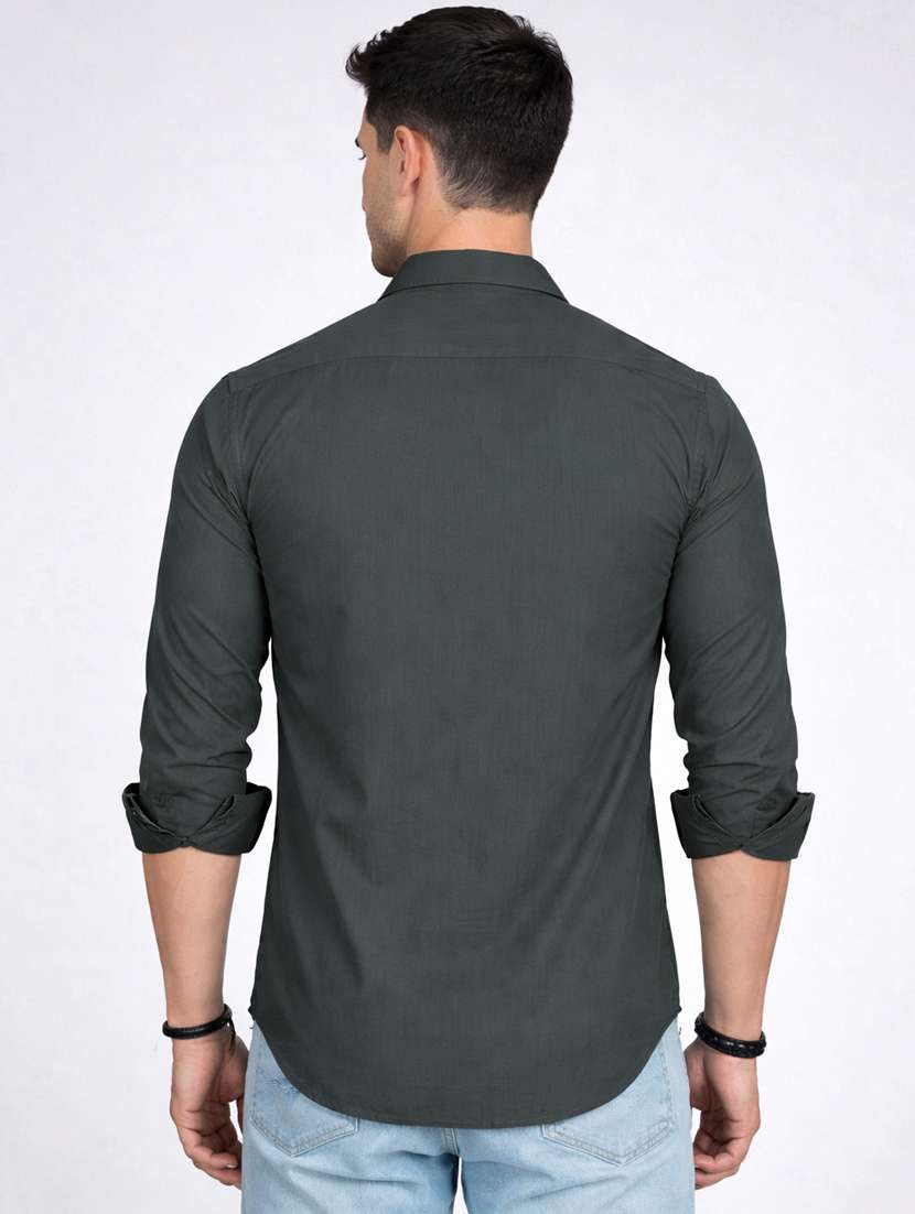 men solid long sleeve regular fit casual shirt - 22328596 -  Standard Image - 2