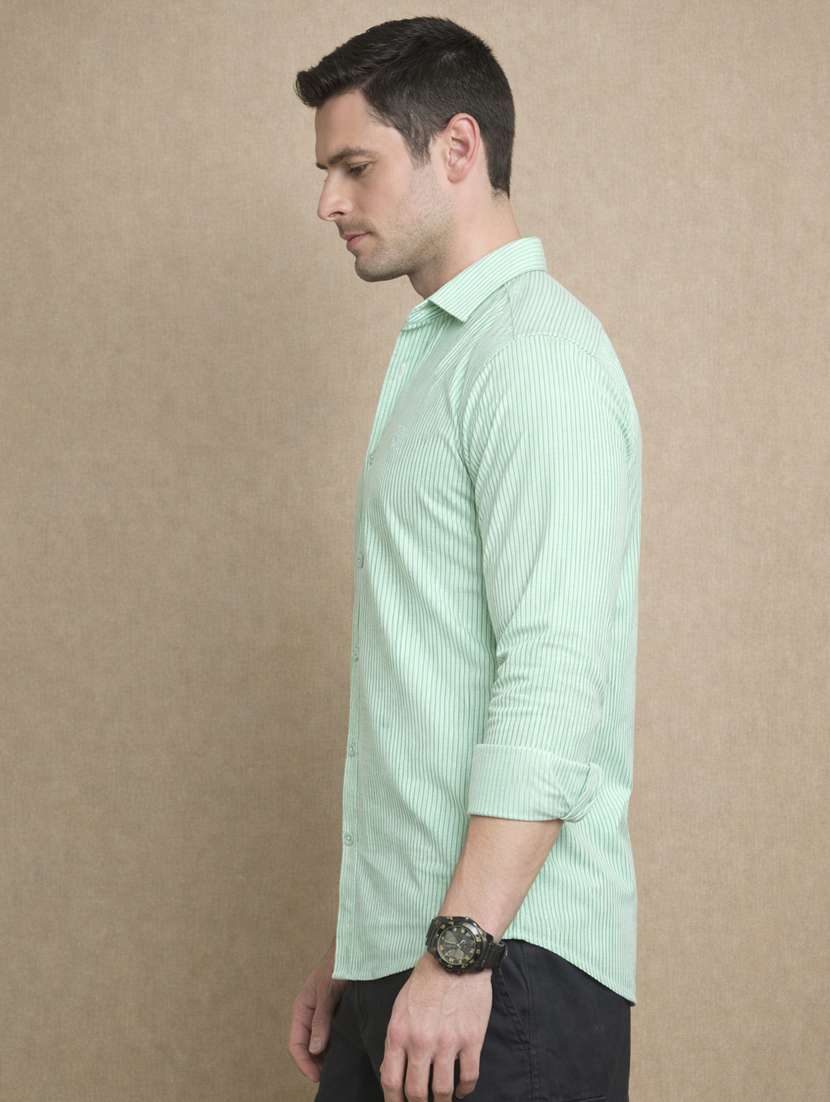 men striped long sleeve regular fit casual shirt - 22328606 -  Standard Image - 2
