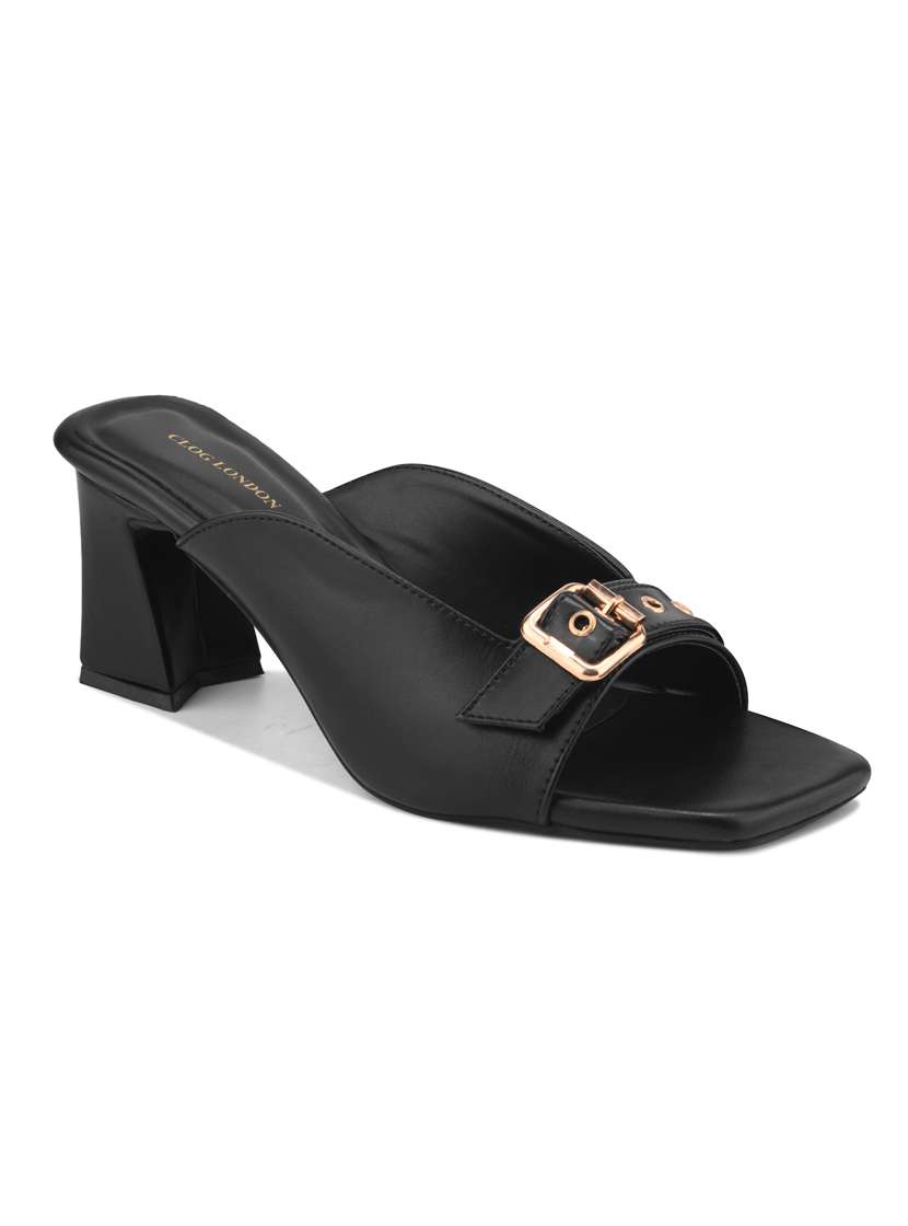 women black slip on sandal - 22328793 -  Standard Image - 2