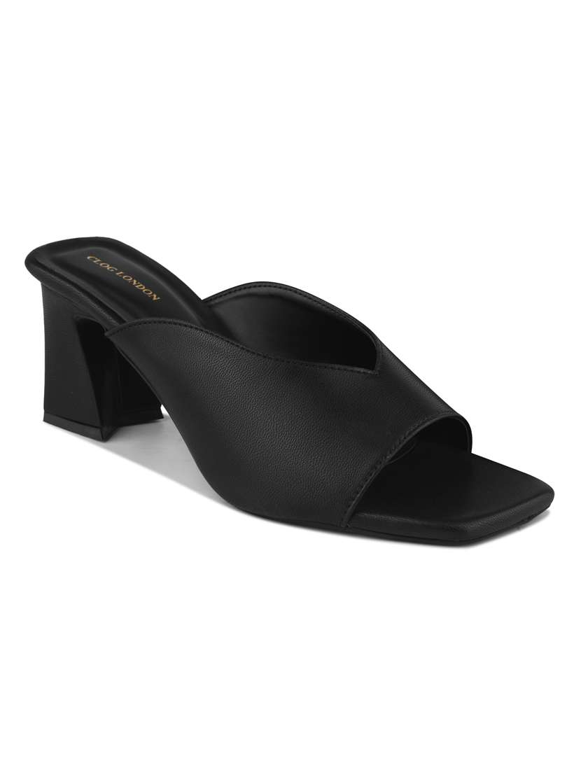 women black slip on sandal - 22328797 -  Standard Image - 2