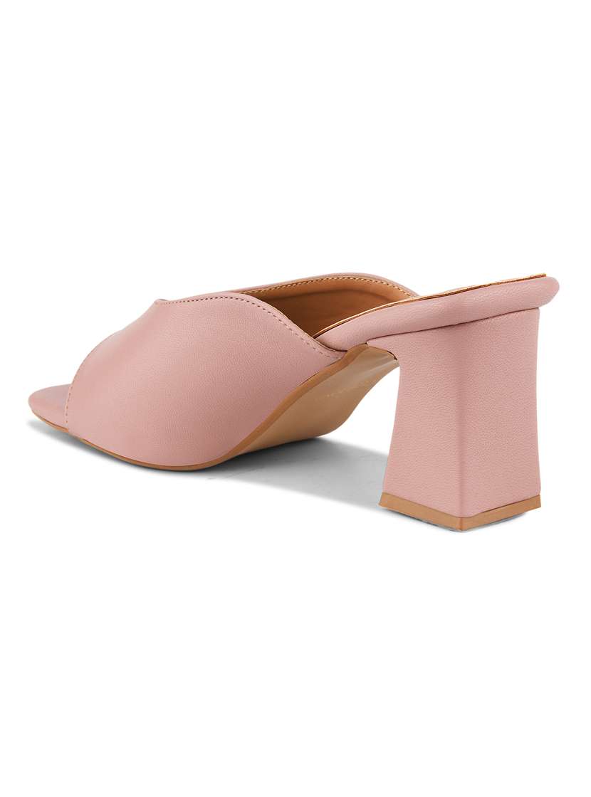 women pink slip on sandal - 22328798 -  Standard Image - 2