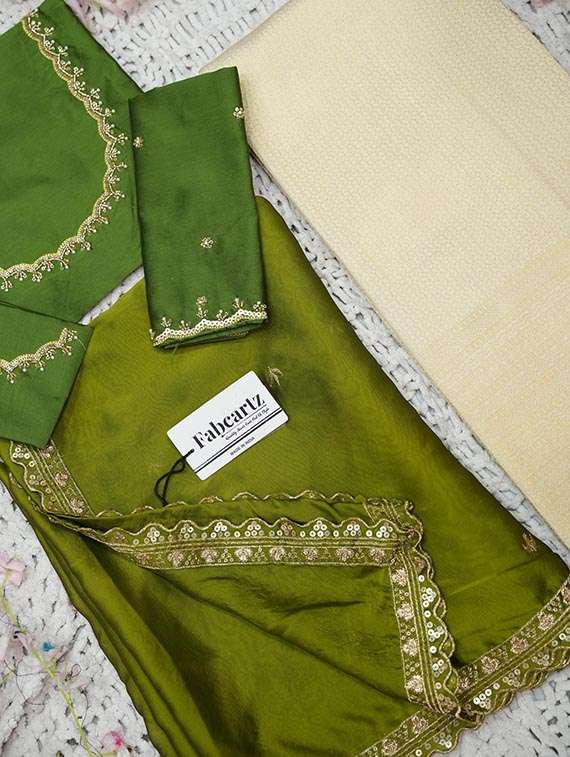 women self design south indian style unstitched lehenga choli set - 22329217 -  Standard Image - 2