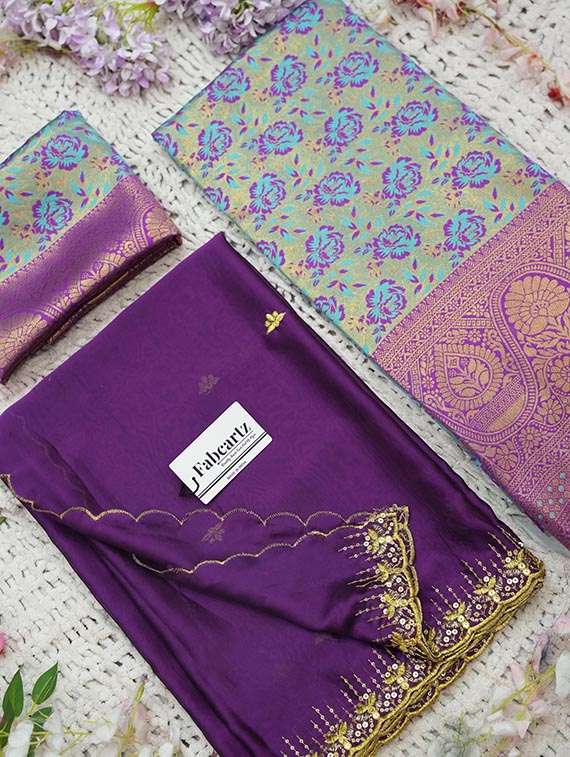 women self design south indian style unstitched lehenga choli set - 22329223 -  Standard Image - 2