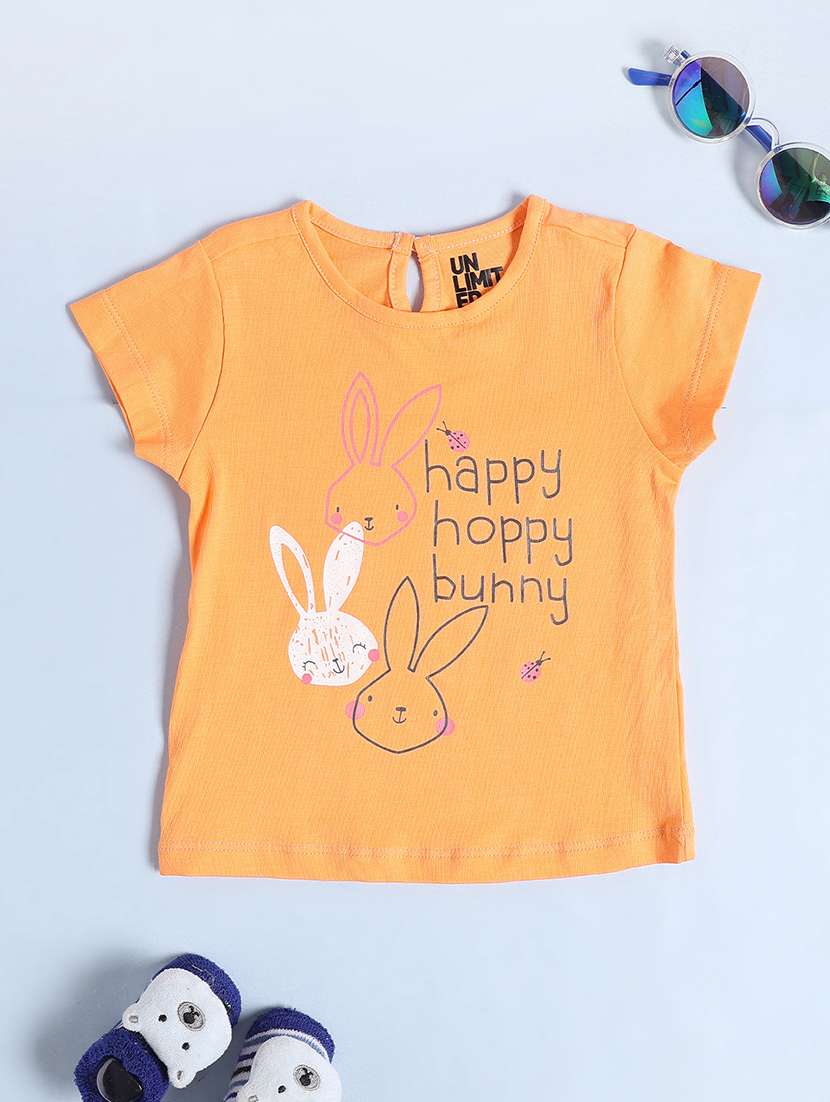 multi colored cotton front print tee - 22329234 -  Standard Image - 2