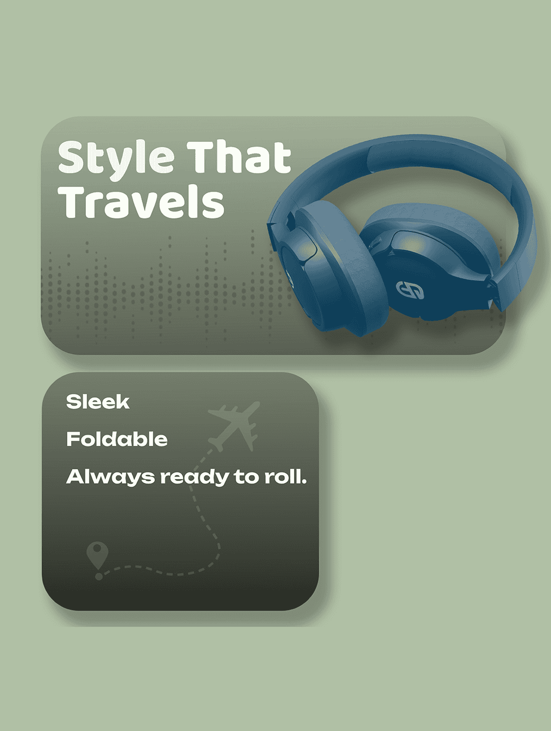 snapup snaphead vibe over the head headphone (sapphire blue) - 22329236 -  Standard Image - 7