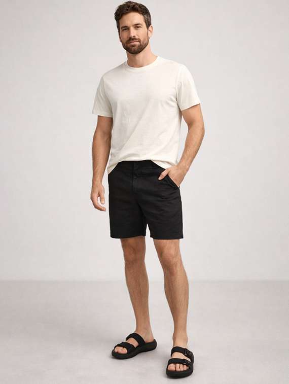 men black slip on sandal - 22329241 -  Standard Image - 2