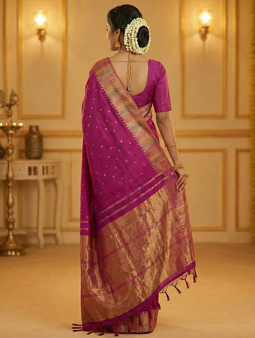 women self design southern silk saree with blouse - 22329333 -  Standard Image - 2
