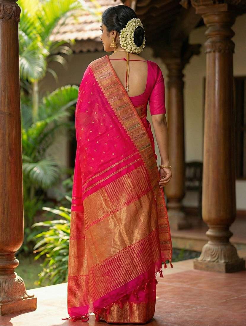 women self design southern silk saree with blouse - 22329338 -  Standard Image - 2