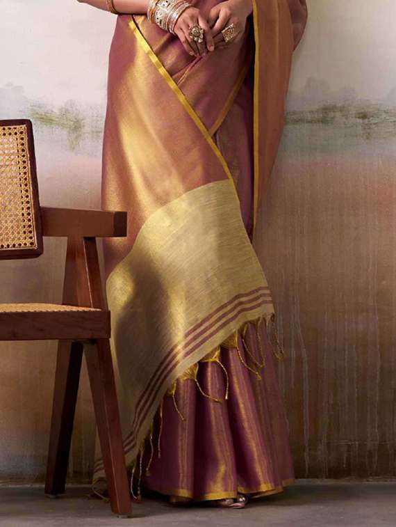 women solid plain saree with blouse - 22329359 -  Standard Image - 2