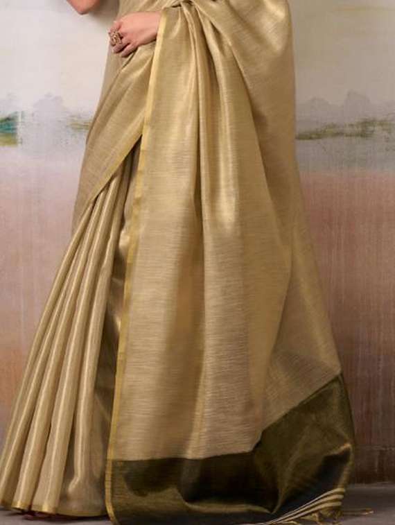 women solid plain saree with blouse - 22329362 -  Standard Image - 2