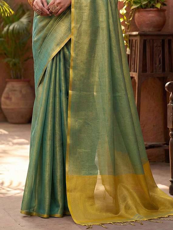women solid plain saree with blouse - 22329366 -  Standard Image - 2