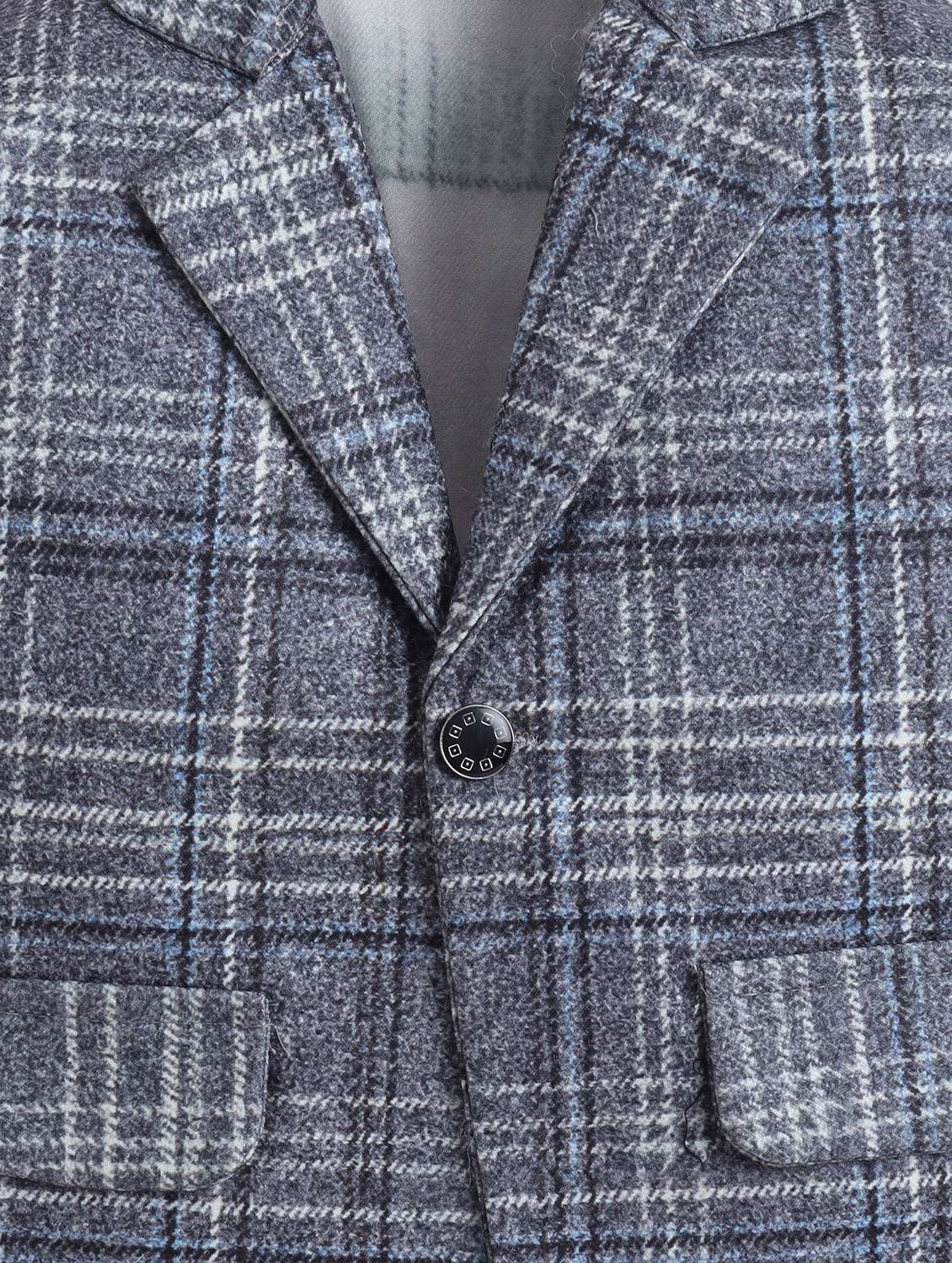 boys checkered blazer and trouser with t-shirt set - 22329384 -  Standard Image - 7