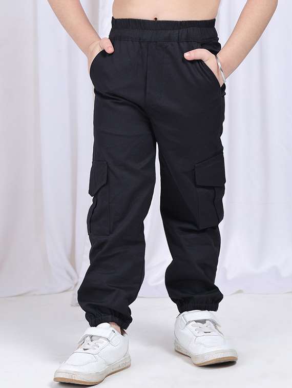 girls solid mid rise cargo - 22329481 -  Standard Image - 2