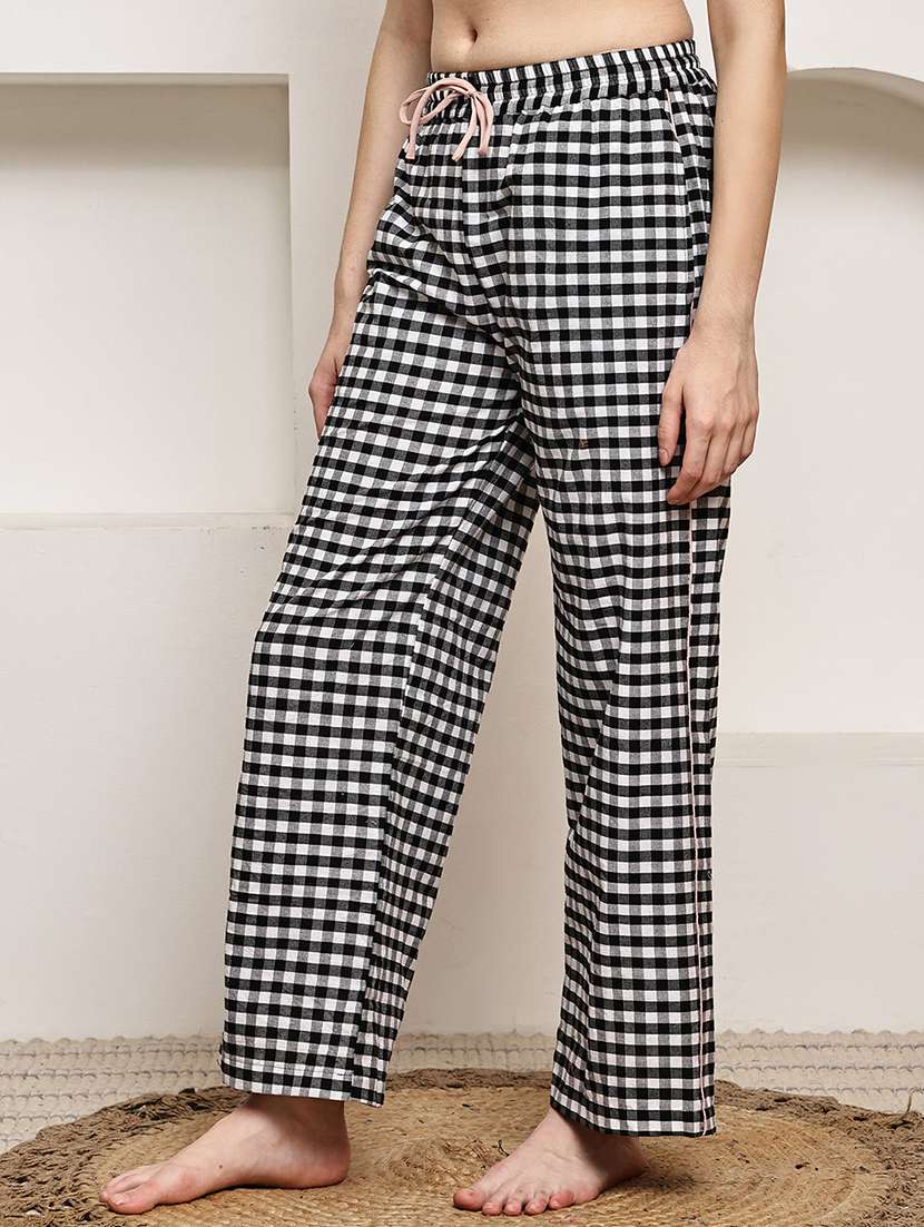 women mid rise loung wear pajama - 22330029 -  Standard Image - 2