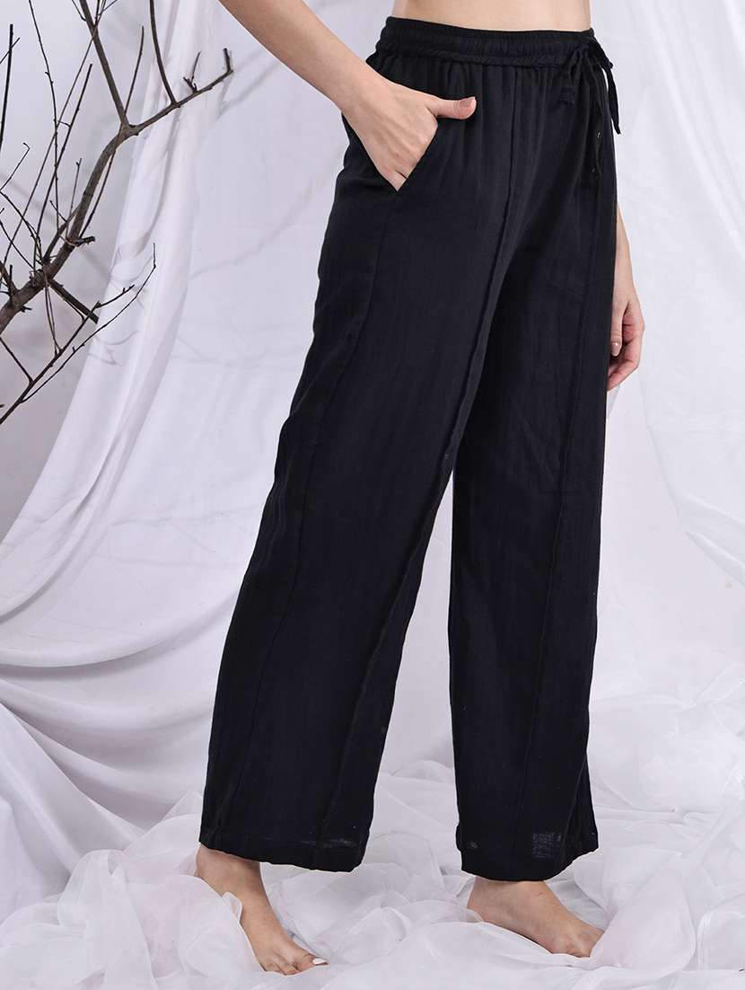 women mid rise loung wear pajama - 22330034 -  Standard Image - 2