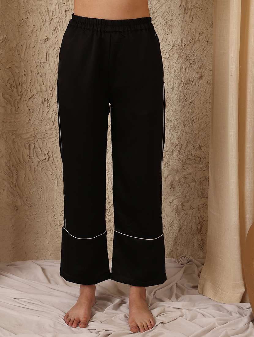 women pack of 2 mid rise loung wear pajama - 22330087 -  Standard Image - 2