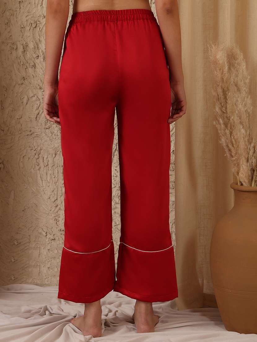 women pack of 2 mid rise loung wear pajama - 22330094 -  Standard Image - 2