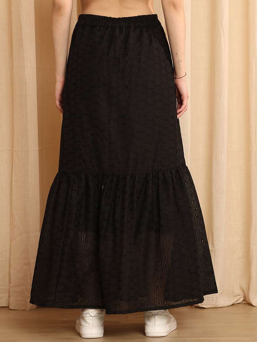 women self designed high rise tiered skirt - 22330423 -  Standard Image - 2