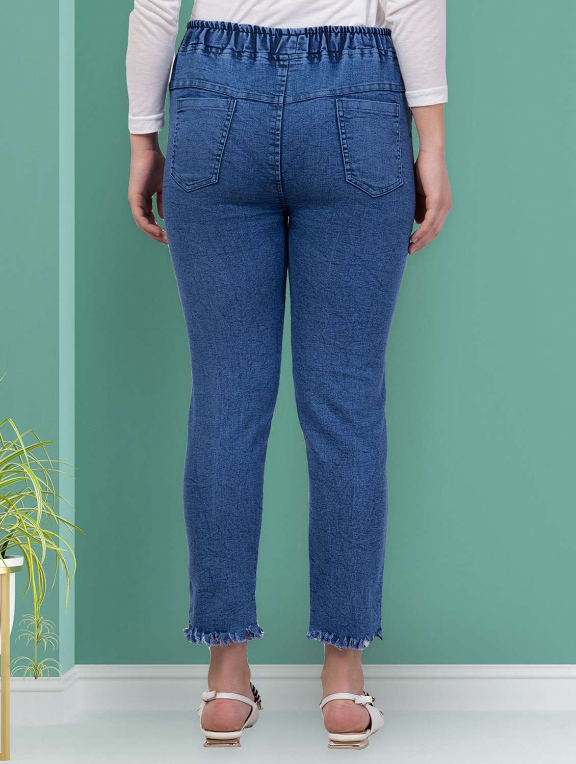 women distressed mid rise slim fit jean - 22330591 -  Standard Image - 2