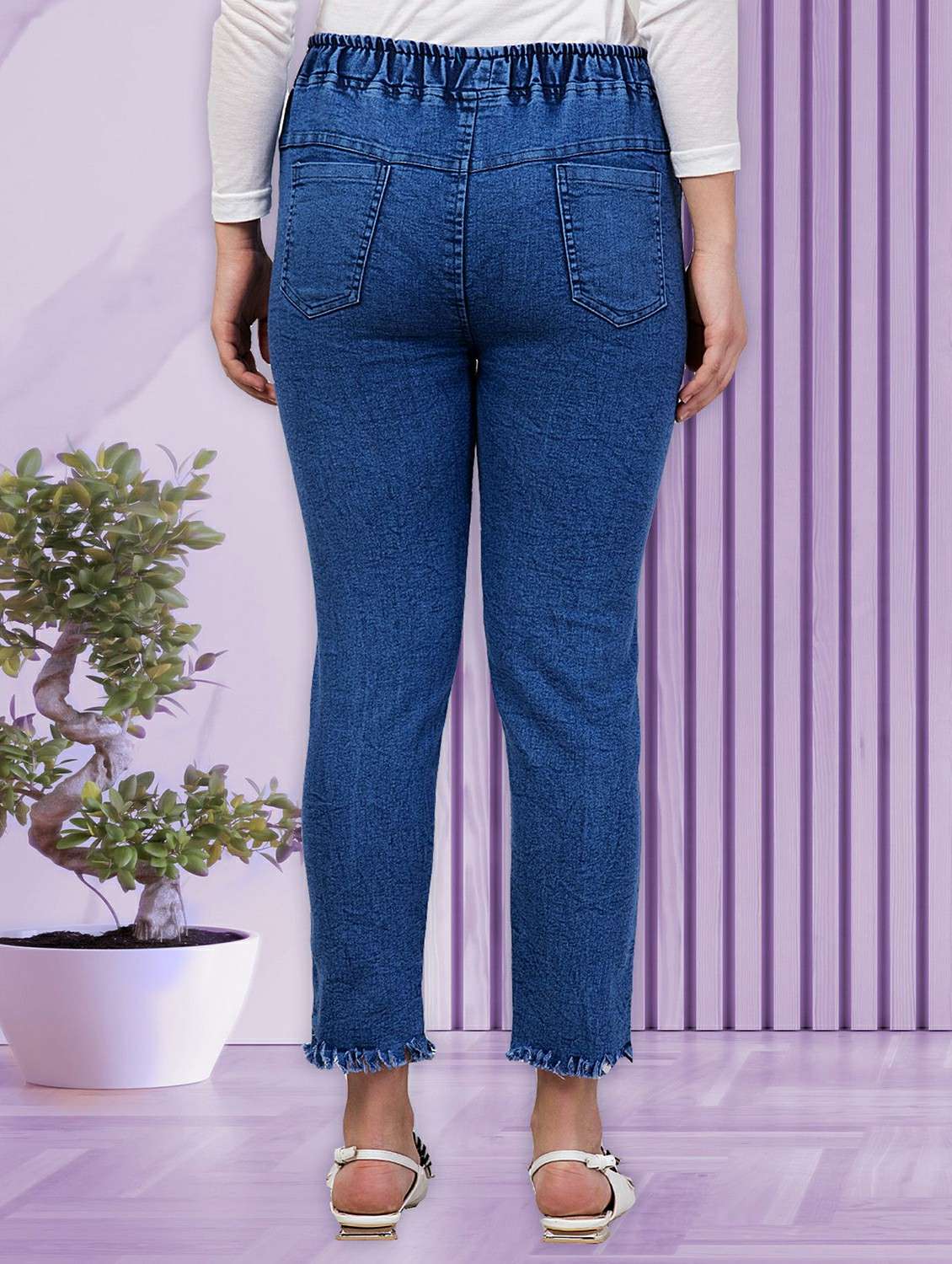 women distressed mid rise slim fit jean - 22330593 -  Standard Image - 2