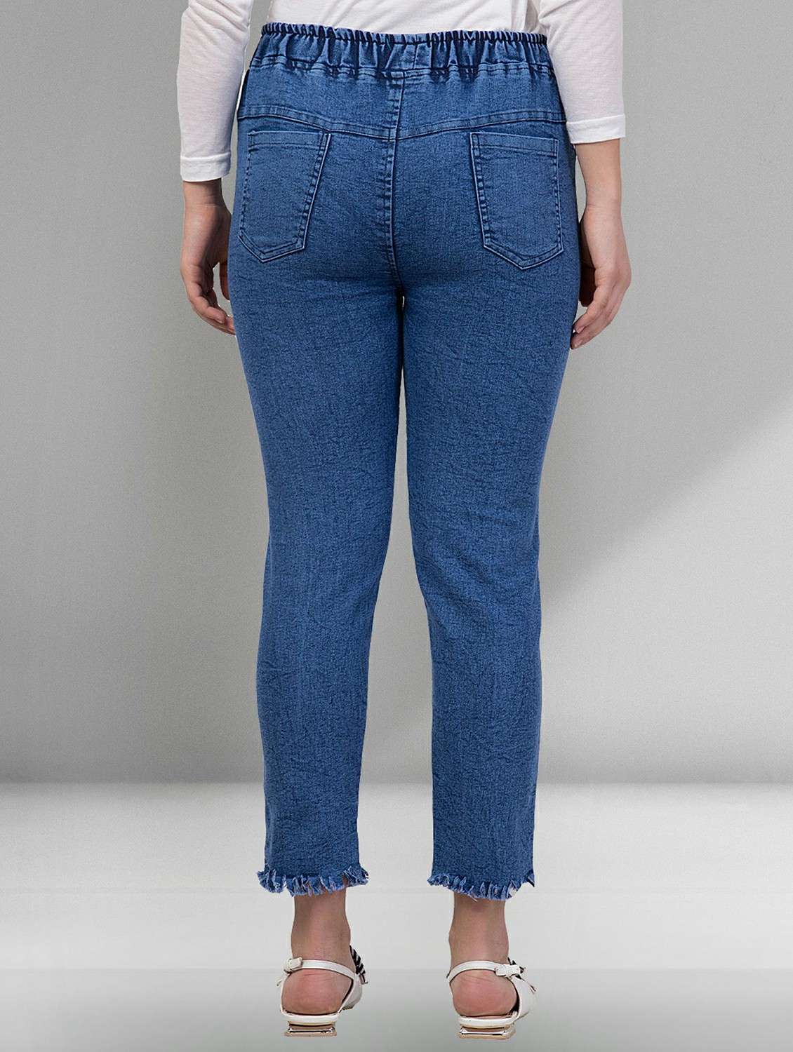 women distressed mid rise slim fit jean - 22330598 -  Standard Image - 2