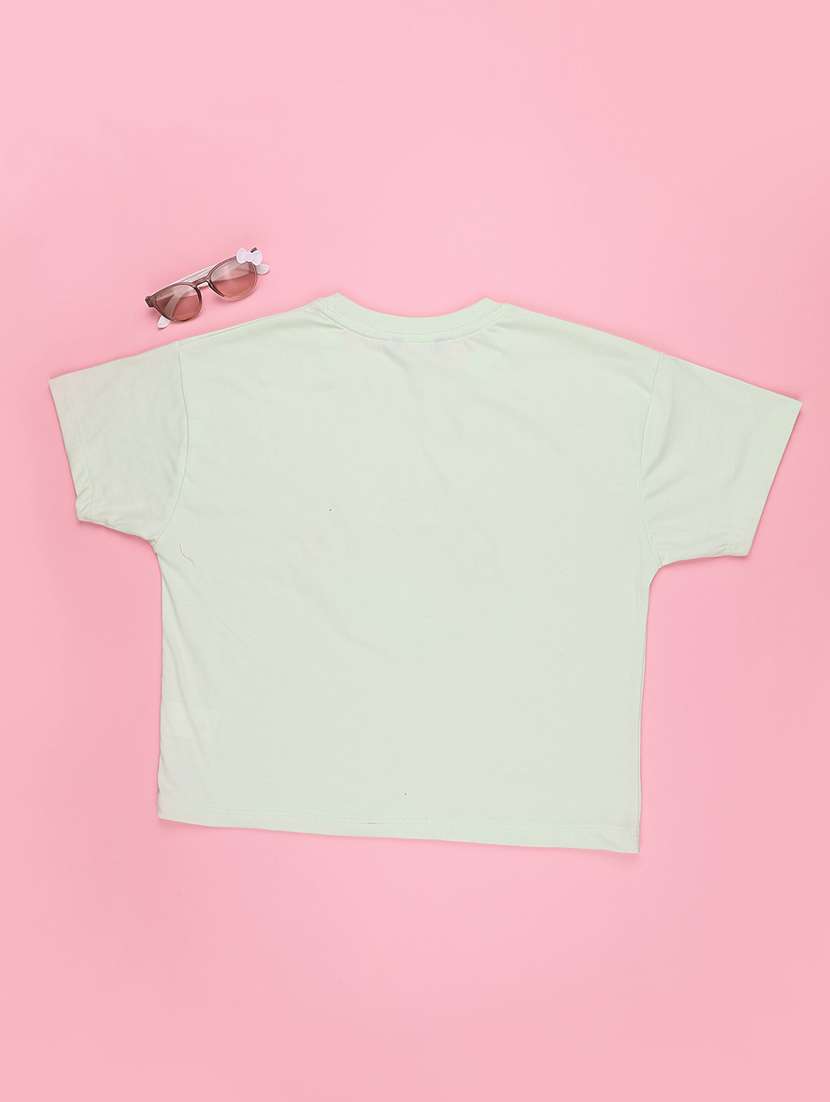 Girls Printed Short Sleeves Regular Fit Tee - 22330656 -  Standard Image - 2