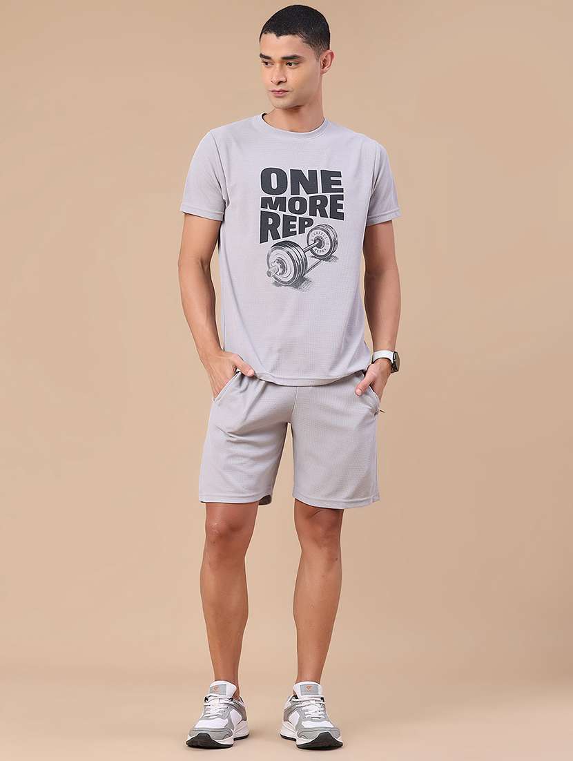 men printed short sleeves t-shirt and shorts co-ord set - 22331191 -  Standard Image - 2