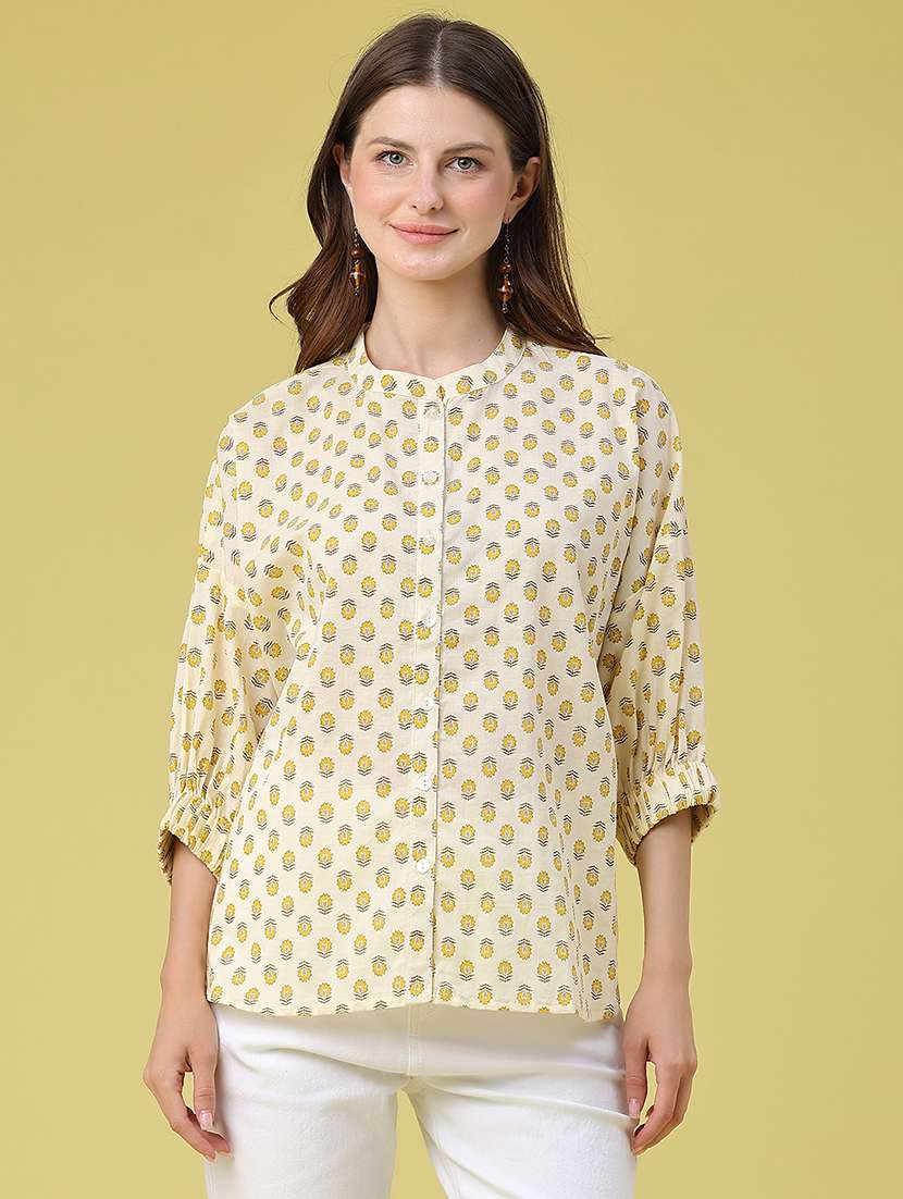 women printed kimono sleeves regular top - 22331259 -  Standard Image - 2