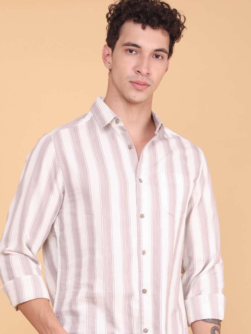 men printed long sleeves casual shirt - 22331340 -  Standard Image - 2