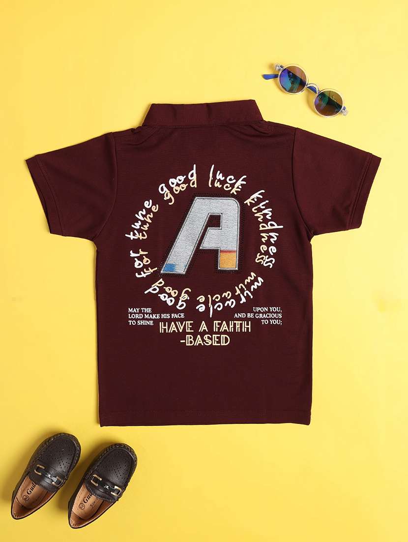 Boys Printed Short Sleeves Polo T-shirt - 22331364 -  Standard Image - 2